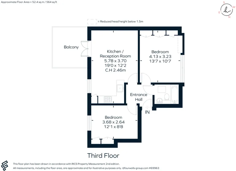Floorplan 1 for Pleasant Place London N1