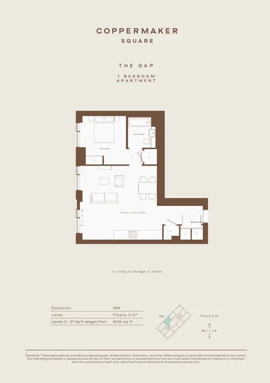 Floorplan 1 for Coppermaker Square, 3 Cherry Park Lane Stratford E20