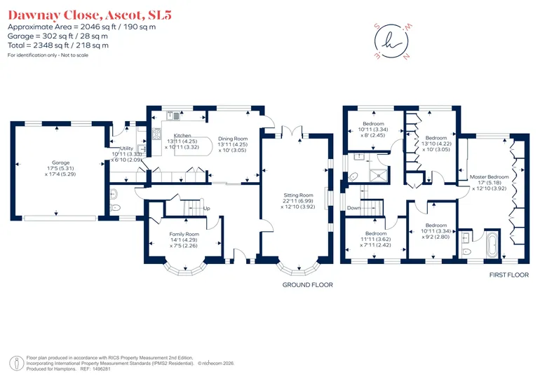 Floorplan 1 for Dawnay Close, Ascot, SL5