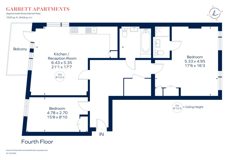 Floorplan 1 for Ravensbury Terrace, London, SW18