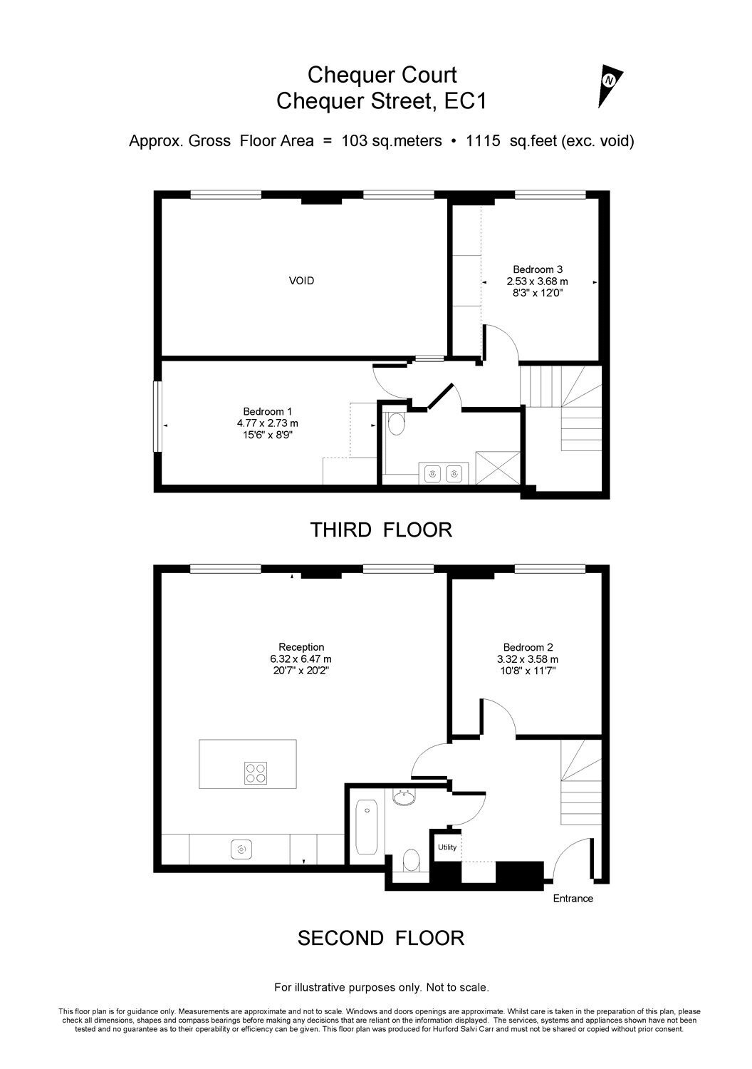 Chequer Street, London, EC1Y floorplan