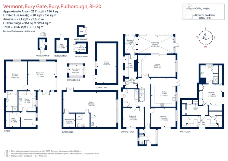 Floorplan 1 for Bury Gate, Pulborough, RH20