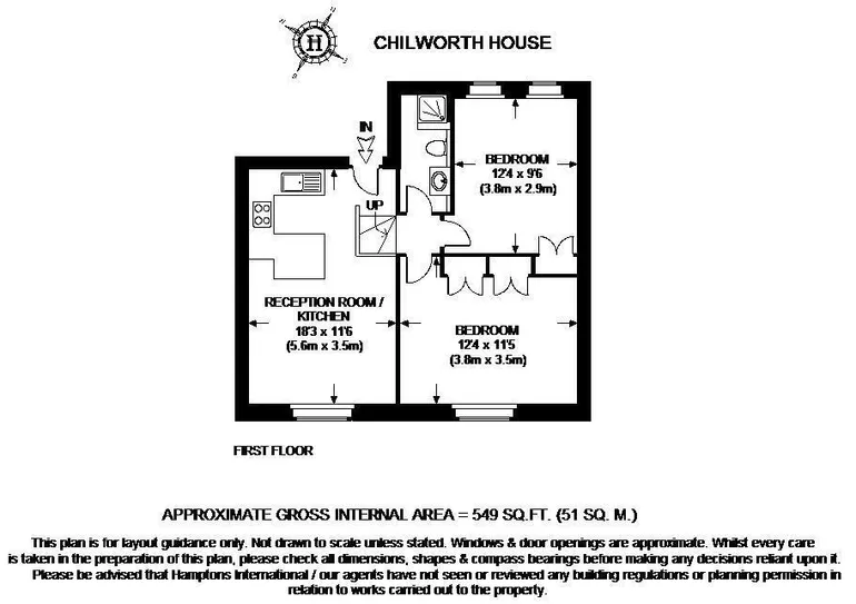 Floorplan 1 for Chilworth Mews Bayswater W2