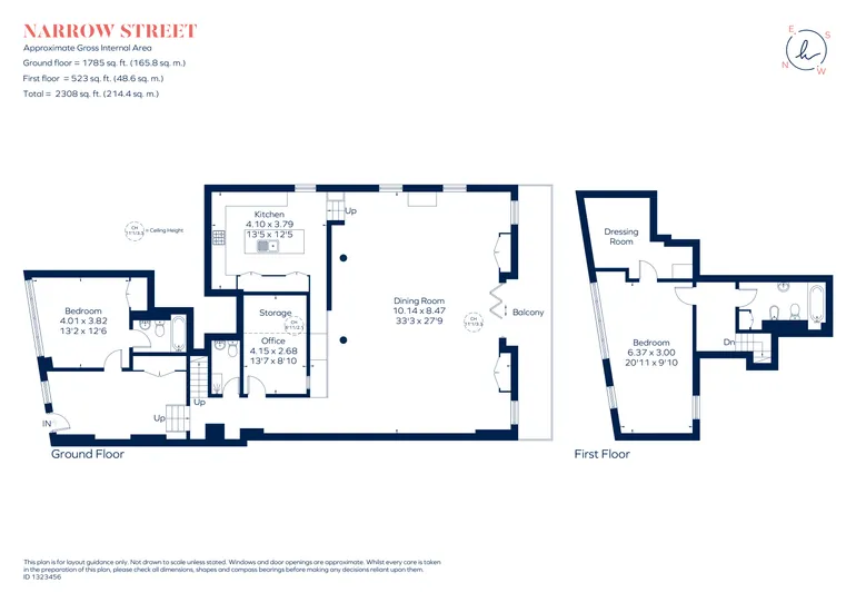 Floorplan 1 for Narrow Street, London, E14