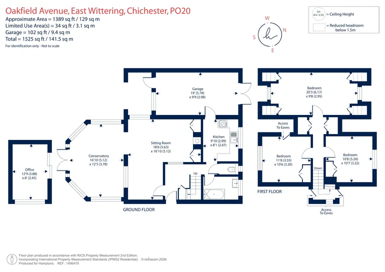 Floorplan 1 for Oakfield Avenue, Chichester, PO20