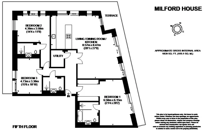 Floorplan 1 for The Strand London WC2R