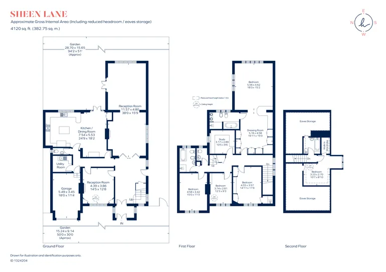 Floorplan 1 for Sheen Lane, London, SW14
