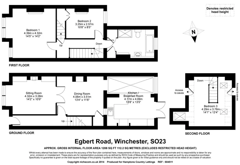Floorplan 1 for Egbert Road, Winchester, SO23