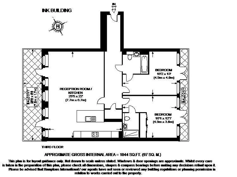 Floorplan 1 for Barlby Road London W10
