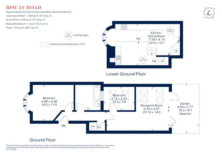 Floorplan 1 for Biscay Road London W6