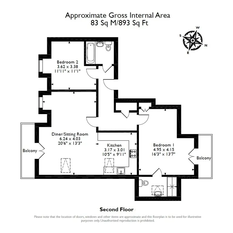 Floorplan 1 for Cranley Road Guildford GU1