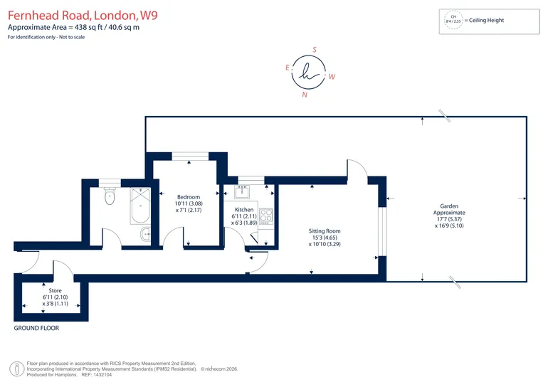 Floorplan 1 for Fernhead Road London W9