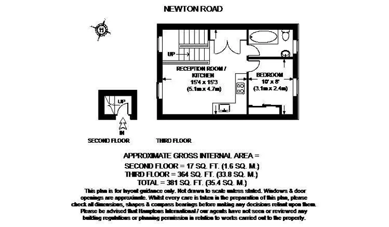 Floorplan 1 for Newton Road London W2