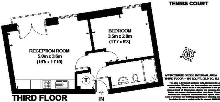 Floorplan 1 for Tennis Court, Borough, SE1