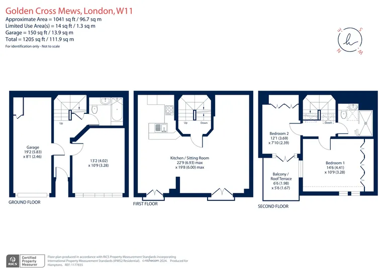 Floorplan 1 for Golden Cross Mews London W11