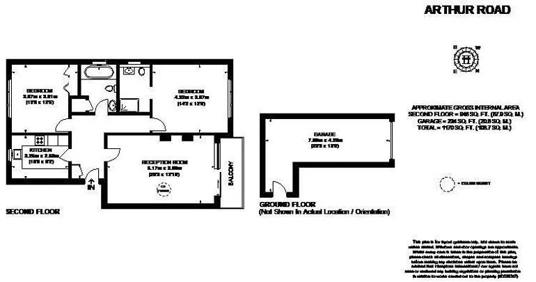 Floorplan 1 for Arthur Road London SW19