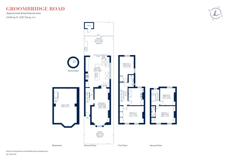 Floorplan 1 for Groombridge Road, London, E9