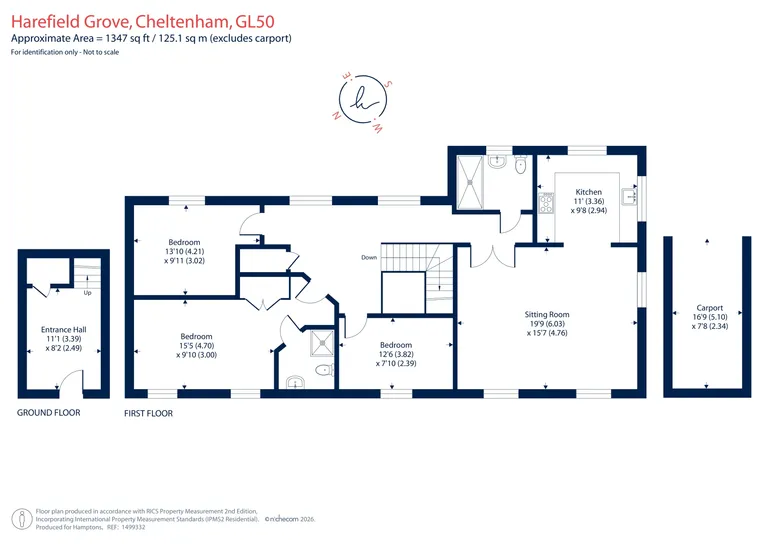 Floorplan 1 for Harefield Grove, Cheltenham, GL50