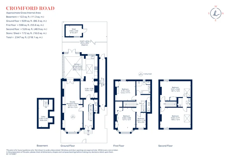 Floorplan 1 for Cromford Road, London, SW18