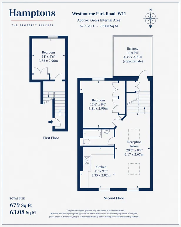 Floorplan 1 for Westbourne Park Road London W11