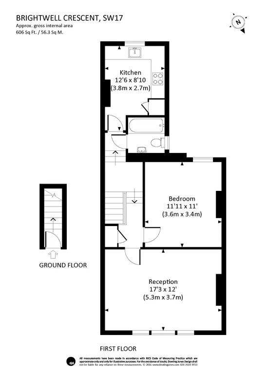 Floorplan 1 for Brightwell Crescent London SW17