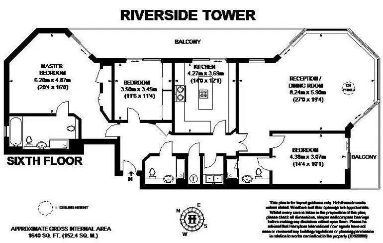 Floorplan 1 for Imperial Wharf The Boulevard SW6 EPC: C