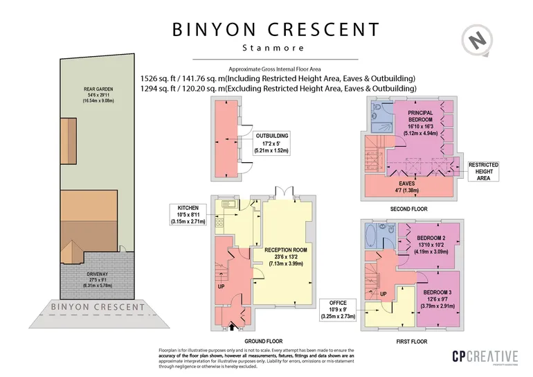Floorplan 1 for Binyon Crescent Stanmore HA7