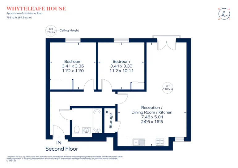 Floorplan 1 for Well Farm Road Whyteleafe CR3