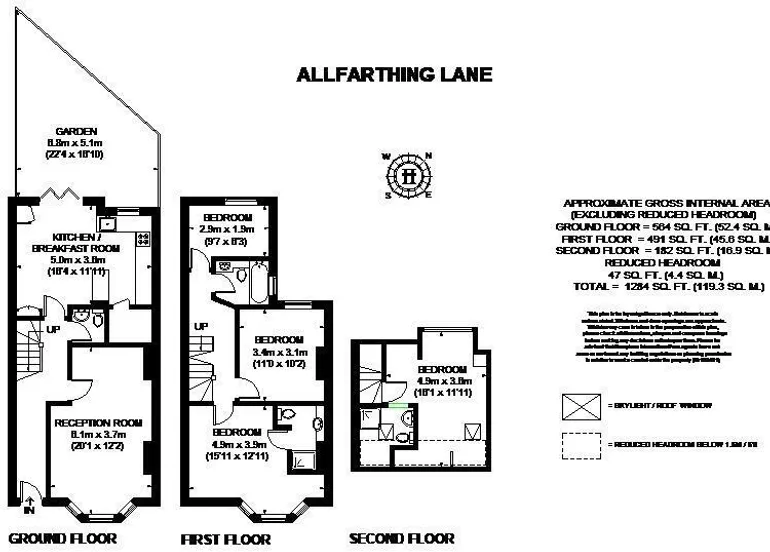Floorplan 1 for Allfarthing Lane London SW18