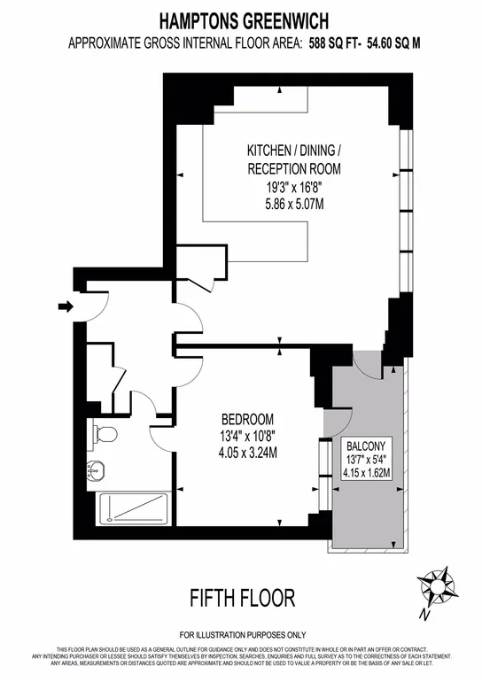 Floorplan 1 for Greenwich High Road London SE10