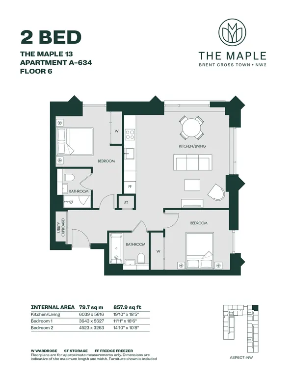 Floorplan 1 for Aviator Drive London NW2