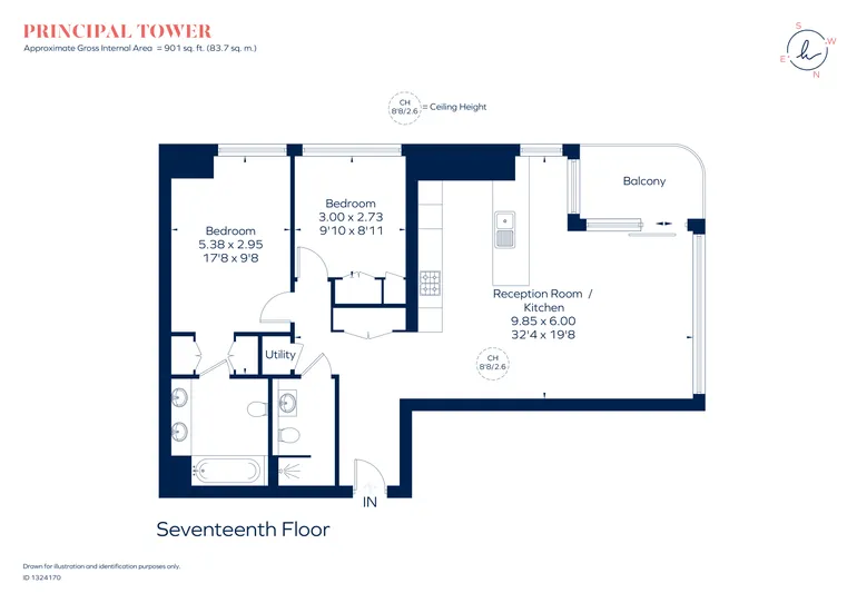 Floorplan 1 for Worship Street, London, EC2A