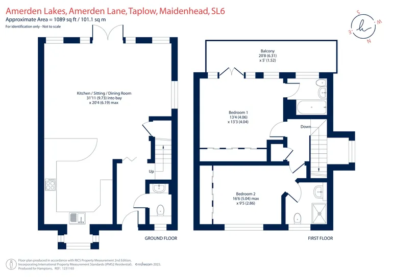Floorplan 1 for Amerden Lakes Maidenhead SL6