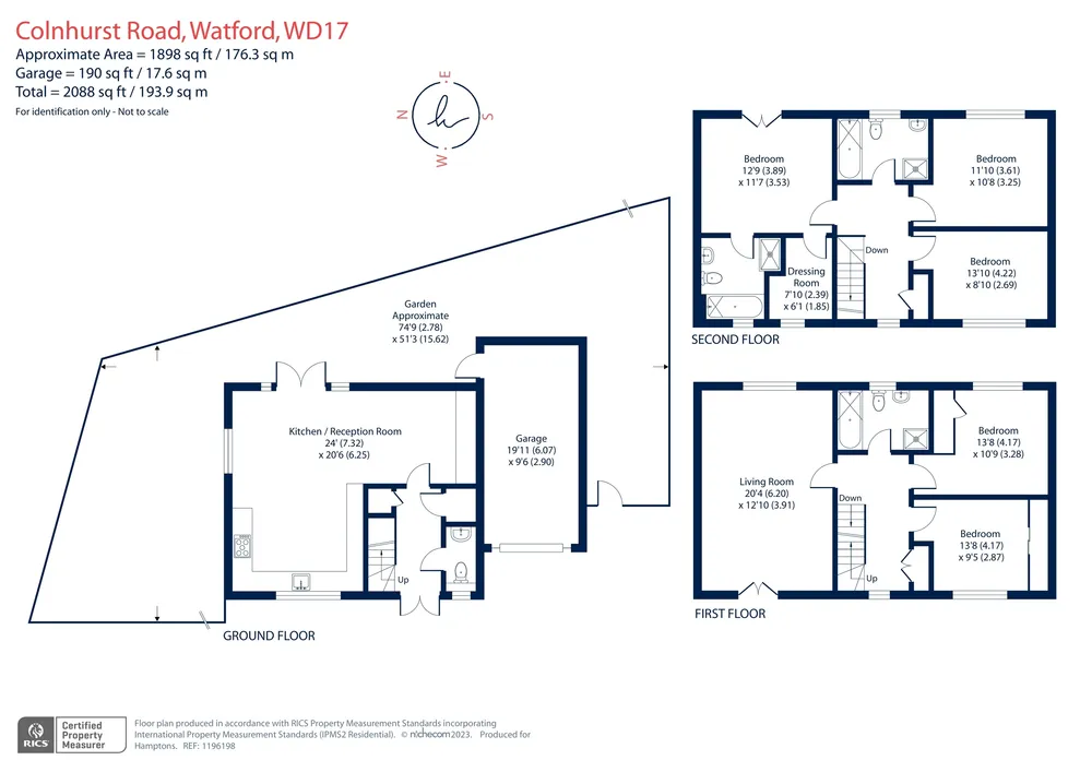 Floorplan for Colnhurst Road, Watford, WD17