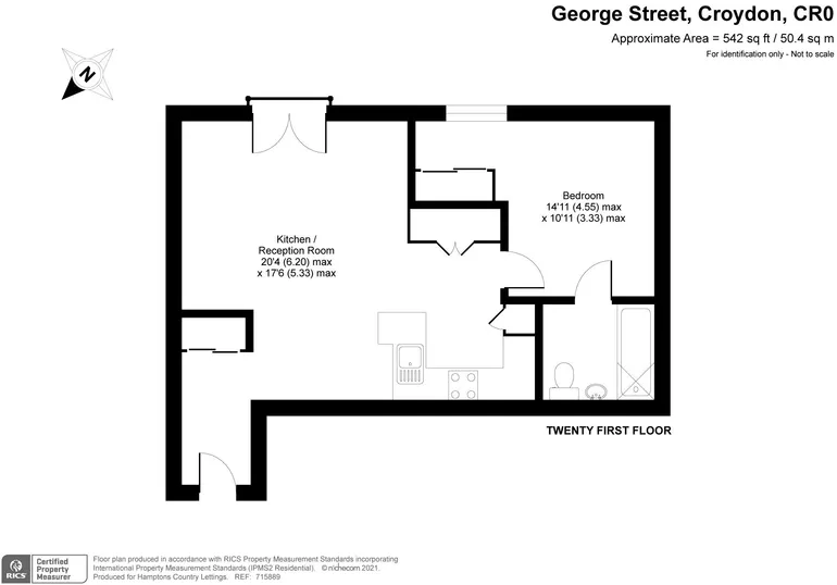 Floorplan 1 for 100a George Street Croydon CR0