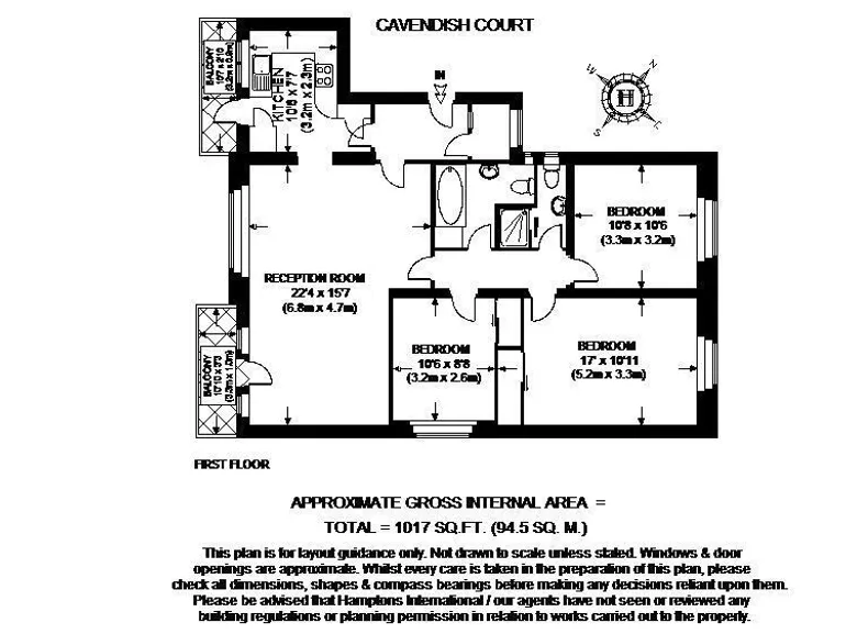 Floorplan 1 for Cardigan Road, Richmond TW10
