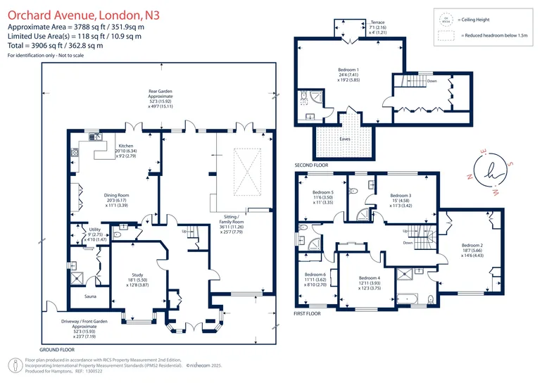 Floorplan 1 for Orchard Avenue London N3