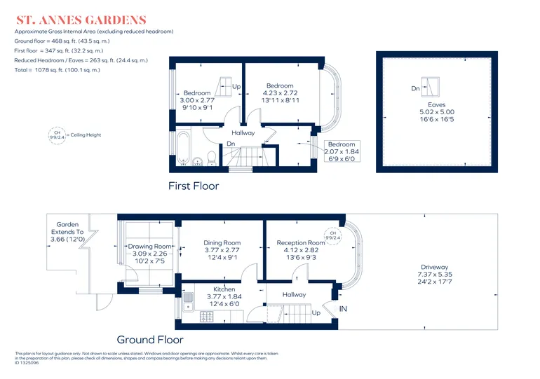 Floorplan 1 for St. Annes Gardens, London, NW10