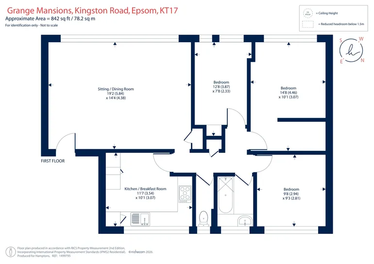 Floorplan 1 for Kingston Road, Epsom, KT17