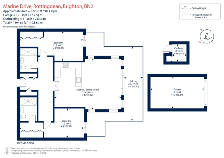Floorplan 1 for Marine Drive, Brighton, BN2