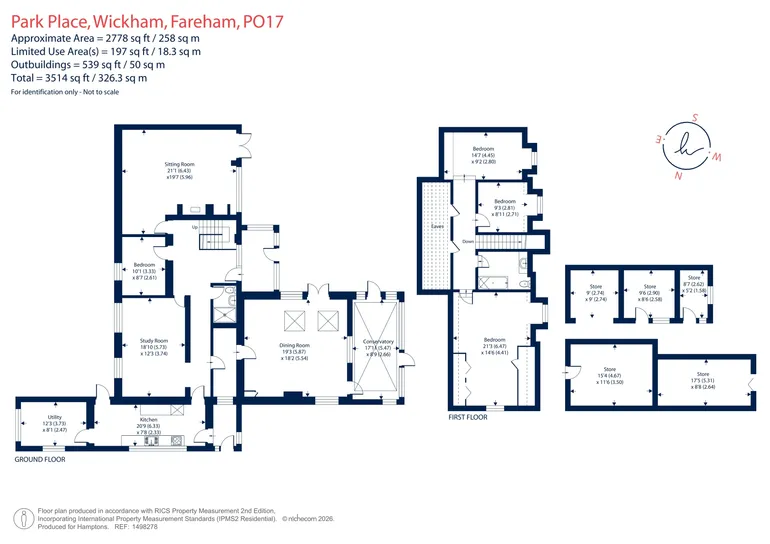 Floorplan 1 for Park Place, Wickham, PO17