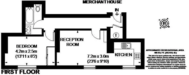 Floorplan 1 for Goulston Street E1, EPC:C