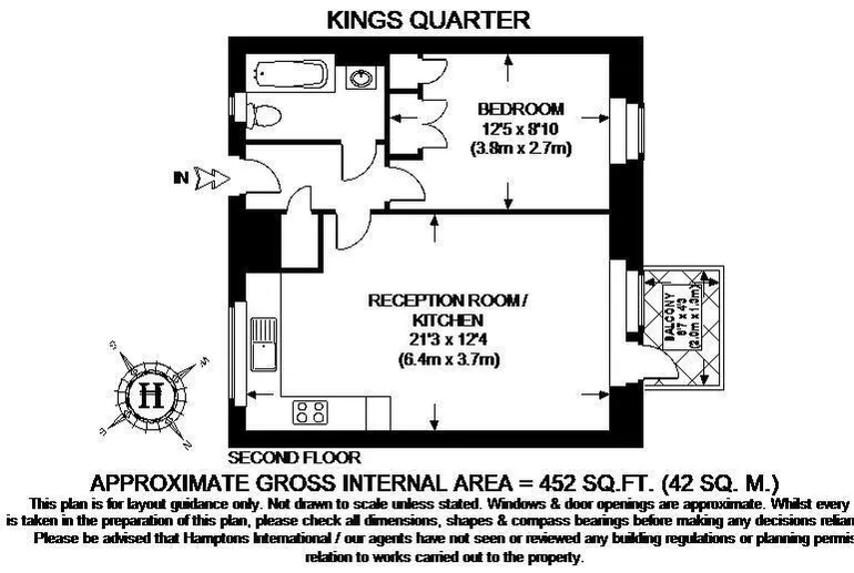 Floorplan 1 for Copenhagen Street London N1