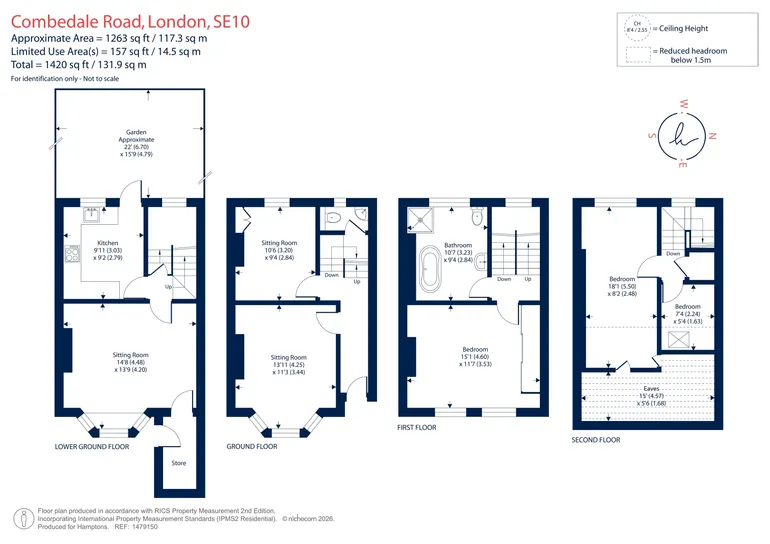 Floorplan 1 for Combedale Road Greenwich SE10