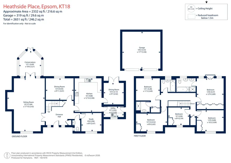 Floorplan 1 for Heathside Place, Epsom KT18