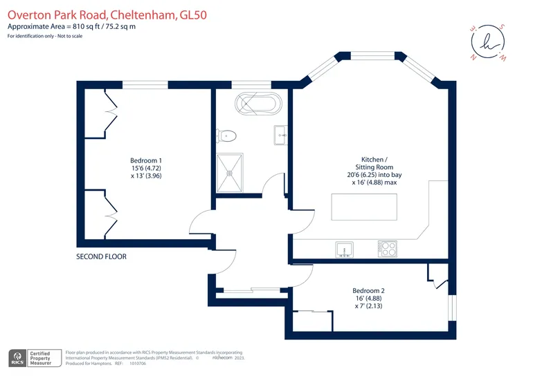 Floorplan 1 for Overton Park Road Cheltenham GL50