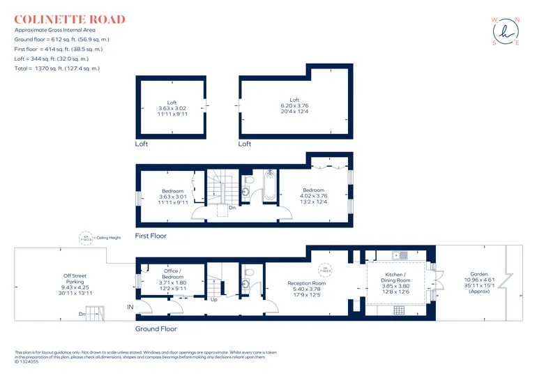 Floorplan 1 for Colinette Road, London, SW15
