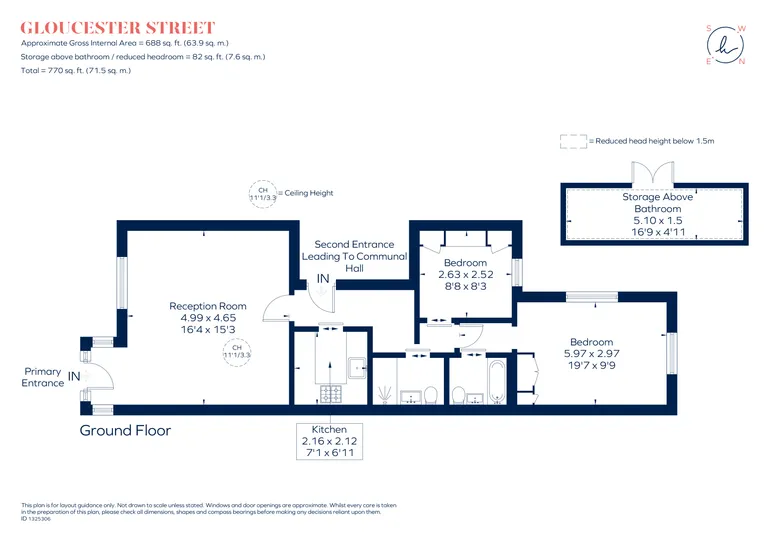 Floorplan 1 for Gloucester Street, London, SW1V