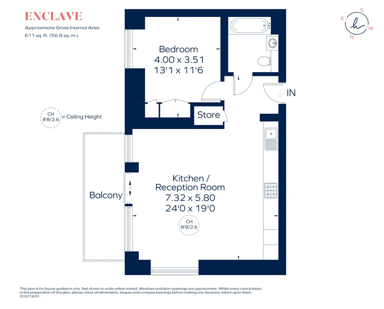 Floorplan 1 for Enclave, 101 Camley Street, Kings Cross, NW1