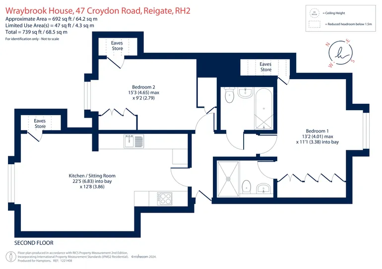 Floorplan 1 for Croydon Road Reigate RH2